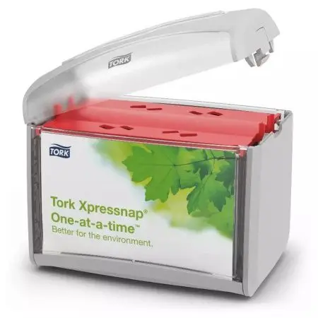 Tork: Диспенсер N4 Interfold для салфеток серый настольный на 200шт