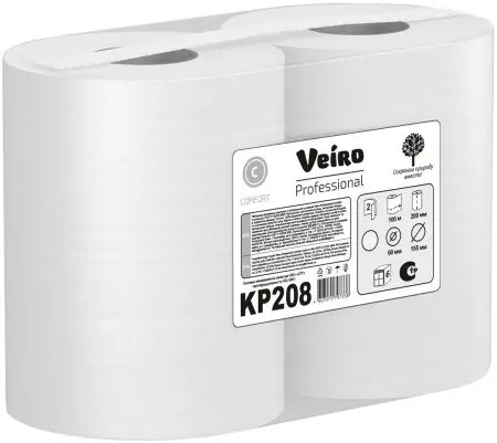 VEIRO: Полотенца бумажные ЦВ 2сл 100м/20 Comfort белые