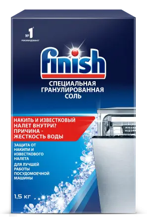Моющее средство: ФИНИШ Соль защитная 1,5кг для ПММ