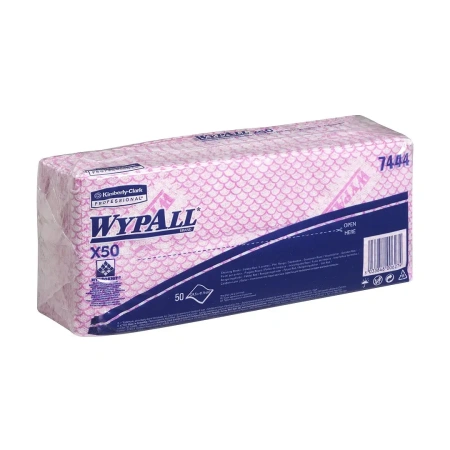Kimberly-Clark: Салфетки Вайпол Х50 1сл 41,6х24,5см красные /пач.=50 шт.
