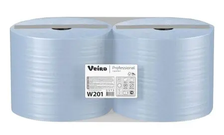 VEIRO: Полотенца протирочные 2сл 350м/24см Comfort синие