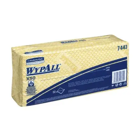 Kimberly-Clark: Салфетки Вайпол Х50 1сл 41,6х24,5см желтые /пач.=50 шт.